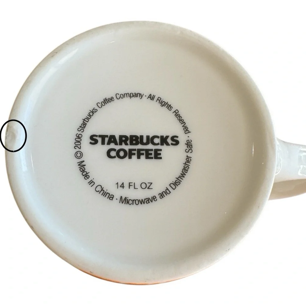 Starbucks 2006 “Fresh” Mug Cup Ceramic 14 oz - Picture 4 of 5